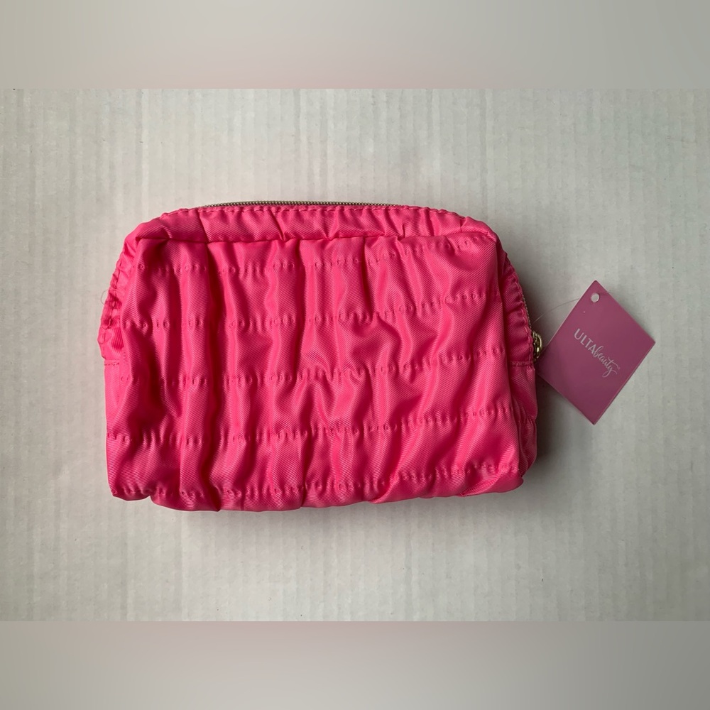 ULTA Pink Cosmetic Makeup Beauty Travel Bag NEW